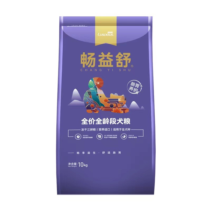 路斯全价犬粮10kg